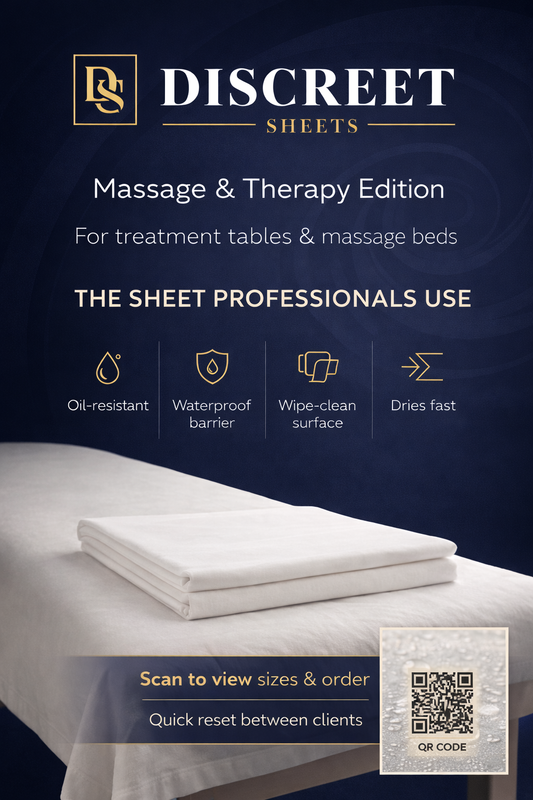 Discreet Sheets Professional Massage waterproof sheet