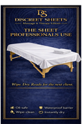 👉 No More Washing Between Clients — Wipe-Clean, Instant-Dry Massage Table Fitted Sheet