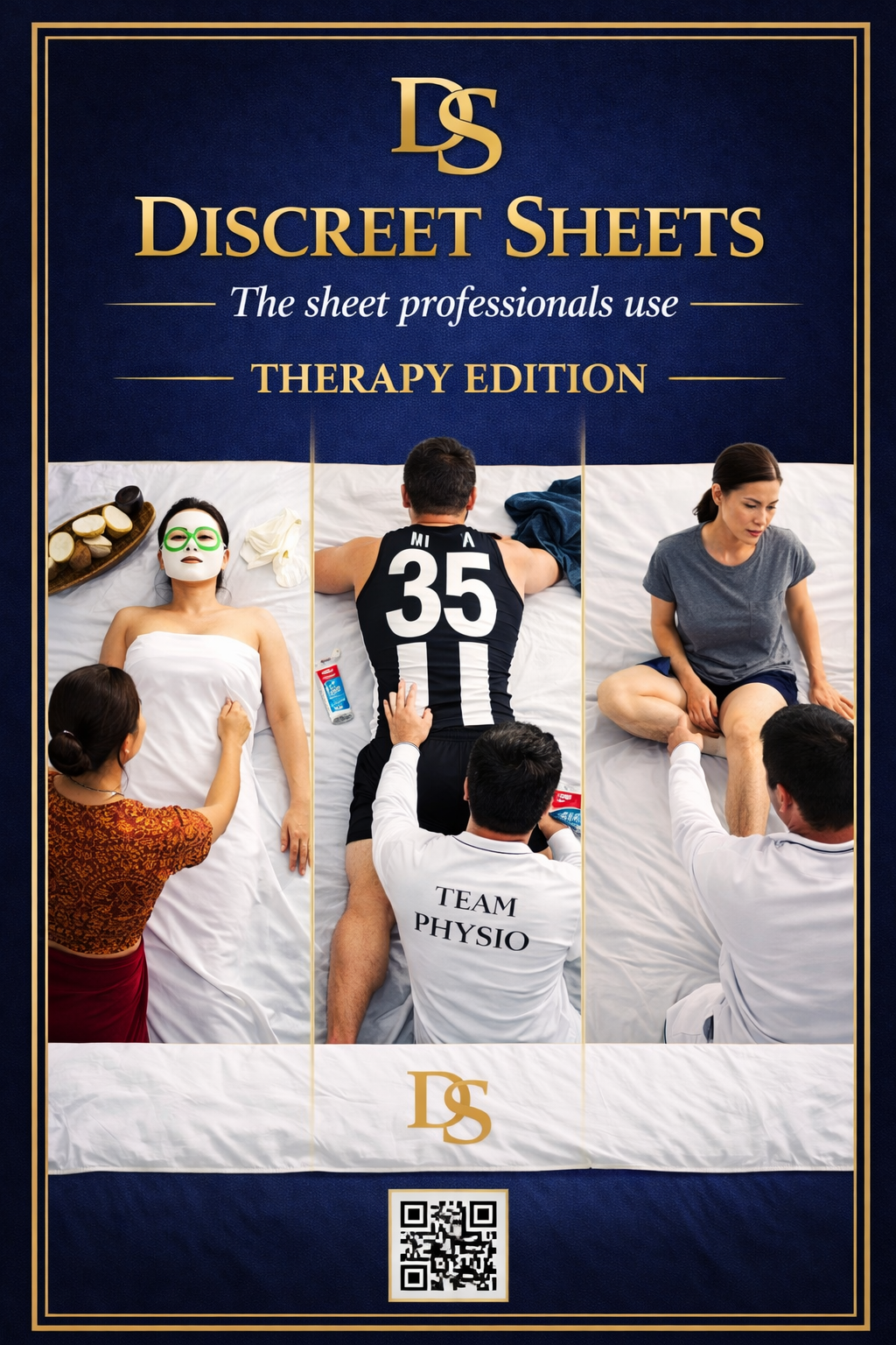 👉 No More Washing Between Clients — Wipe-Clean, Instant-Dry Massage Table Fitted Sheet