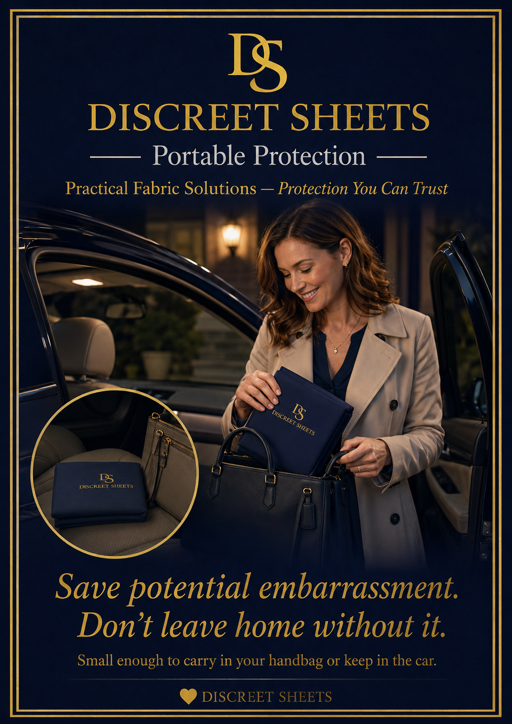 Discreet Sheets Peace of Mind portable car sheet